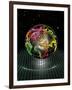 Earth's Gravity Well, Artwork-Tony Craddock-Framed Photographic Print