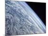 Earth's Horizon Against the Blackness of Space-Stocktrek Images-Mounted Photographic Print