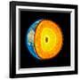 Earth's Internal Structure, Artwork-null-Framed Photographic Print