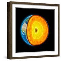 Earth's Internal Structure, Artwork-null-Framed Photographic Print