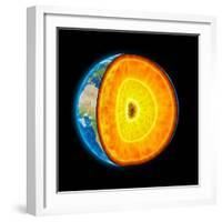 Earth's Internal Structure, Artwork-null-Framed Photographic Print