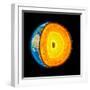 Earth's Internal Structure, Artwork-null-Framed Photographic Print