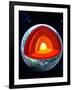 Earth's Internal Structure-Roger Harris-Framed Photographic Print