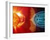 Earth's Magnetosphere, Artwork-Steele Hill-Framed Premium Photographic Print
