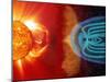 Earth's Magnetosphere, Artwork-Steele Hill-Mounted Premium Photographic Print