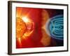 Earth's Magnetosphere, Artwork-Steele Hill-Framed Photographic Print