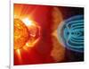 Earth's Magnetosphere, Artwork-Steele Hill-Framed Photographic Print