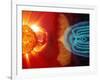 Earth's Magnetosphere, Artwork-Steele Hill-Framed Photographic Print