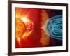 Earth's Magnetosphere, Artwork-Steele Hill-Framed Photographic Print