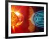 Earth's Magnetosphere, Artwork-Steele Hill-Framed Photographic Print