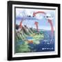 Earth's Water Cycle-Spencer Sutton-Framed Giclee Print