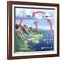 Earth's Water Cycle-Spencer Sutton-Framed Giclee Print