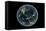 Earth's Western Hemisphere with Rise in Sea Level 330 Feet Above Average-null-Framed Stretched Canvas