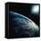 Earth Seen from Space Shuttle Discovery-Bettmann-Framed Stretched Canvas