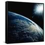 Earth Seen from Space Shuttle Discovery-Bettmann-Framed Stretched Canvas