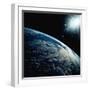 Earth Seen from Space Shuttle Discovery-Bettmann-Framed Premium Photographic Print