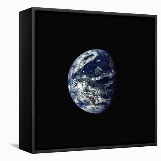 Earth Seen rrom Space-null-Framed Stretched Canvas