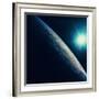 Earth Showing a Tropical Storm in the Eastern Indian Ocean and the Western Coast of Australia-Digital Vision.-Framed Photographic Print