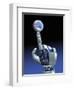 Earth Spinning on Robotic Finger, Artwork-Victor Habbick-Framed Premium Photographic Print