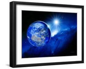 Earth, Sun And Moon-Detlev Van Ravenswaay-Framed Photographic Print