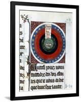 Earth Surrounded by Water, Air, Fire, the Planets and Stars, 13th Century-null-Framed Giclee Print