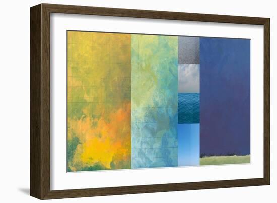 Earth Textures Panel 1-Jan Weiss-Framed Art Print