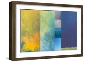 Earth Textures Panel 1-Jan Weiss-Framed Art Print