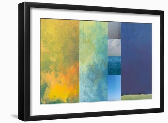 Earth Textures Panel 1-Jan Weiss-Framed Art Print