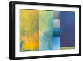 Earth Textures Panel 1-Jan Weiss-Framed Art Print