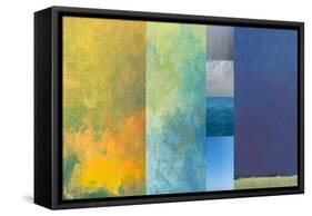 Earth Textures Panel 1-Jan Weiss-Framed Stretched Canvas