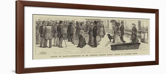 Earth to Earth, Exhibition of Mr Seymour Haden's Basket Coffins at Stafford House-null-Framed Giclee Print