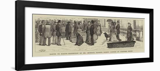 Earth to Earth, Exhibition of Mr Seymour Haden's Basket Coffins at Stafford House-null-Framed Giclee Print