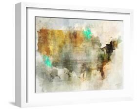 Earth Tones Usa-Ken Roko-Framed Art Print