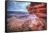 Earth View from Dead Horse Point, Moab Utah-Vincent James-Framed Stretched Canvas