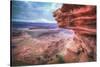 Earth View from Dead Horse Point, Moab Utah-Vincent James-Stretched Canvas