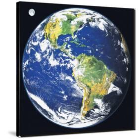 Earth View from Space-null-Stretched Canvas