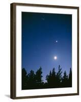 Earth View of the Planet Venus with the Moon-Pekka Parviainen-Framed Photographic Print