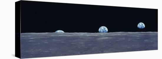 Earth Viewed from the Moon-null-Stretched Canvas