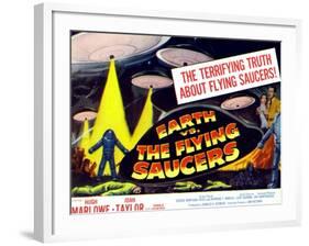 Earth vs. the Flying Saucers, 1956, Joan Taylor, Hugh Marlowe, 1956-null-Framed Art Print