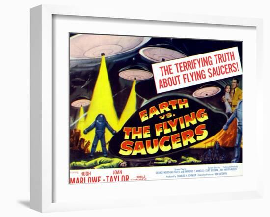 Earth vs. the Flying Saucers, 1956, Joan Taylor, Hugh Marlowe, 1956-null-Framed Art Print