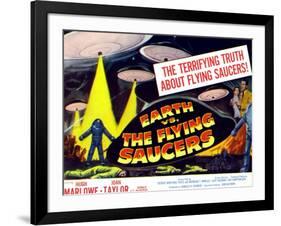 Earth vs. the Flying Saucers, 1956, Joan Taylor, Hugh Marlowe, 1956-null-Framed Art Print