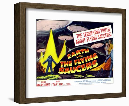 Earth vs. the Flying Saucers, 1956, Joan Taylor, Hugh Marlowe, 1956-null-Framed Art Print