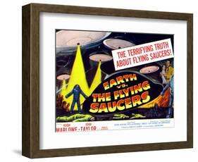 Earth vs. the Flying Saucers, 1956, Joan Taylor, Hugh Marlowe, 1956-null-Framed Art Print