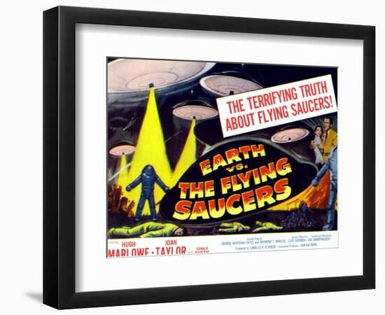 Earth vs. the Flying Saucers, 1956, Joan Taylor, Hugh Marlowe, 1956-null-Framed Art Print