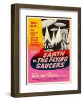 Earth vs. the Flying Saucers, 1956-null-Framed Art Print