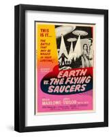 Earth vs. the Flying Saucers, 1956-null-Framed Art Print