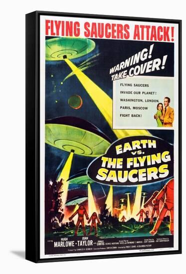 Earth vs. the Flying Saucers, 1956-null-Framed Stretched Canvas