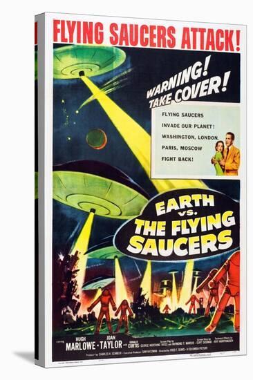 Earth vs. the Flying Saucers, 1956-null-Stretched Canvas