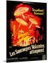 Earth vs. the Flying Saucers, French Movie Poster, 1956-null-Mounted Art Print