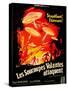 Earth vs. the Flying Saucers, French Movie Poster, 1956-null-Stretched Canvas